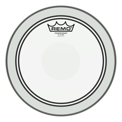 Picture of Remo P30310-C2 Clear 10-Inch Powerstroke 3 Drum Head - Clear Dot on Top