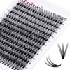 Picture of Individual Lashes 15-20mm Mix Cluster Lashes 240pcs DIY Lash Extension C Curl Lash Clusters Soft Individual Lash Extensions Eyelash Clusters Wispy Cluster Eyelash Extensions (20D-0.07C, 15-20mm)