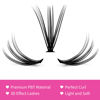 Picture of Individual Lashes 15-20mm Mix Cluster Lashes 240pcs DIY Lash Extension C Curl Lash Clusters Soft Individual Lash Extensions Eyelash Clusters Wispy Cluster Eyelash Extensions (20D-0.07C, 15-20mm)