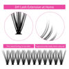 Picture of Individual Lashes 15-20mm Mix Cluster Lashes 240pcs DIY Lash Extension C Curl Lash Clusters Soft Individual Lash Extensions Eyelash Clusters Wispy Cluster Eyelash Extensions (20D-0.07C, 15-20mm)