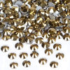 Picture of 1440PCS Art Nail Rhinestones non Hotfix Glue Fix Round Crystals Glass Flatback for DIY Jewelry Making with one Picking Pen (ss20 1440pcs, Aurum)