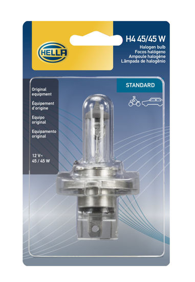 Picture of HELLA H4 45/45WTB Standard Halogen Bulbs, 12 V