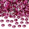 Picture of 1440PCS Art Nail Rhinestones non Hotfix Glue Fix Round Crystals Glass Flatback for DIY Jewelry Making with one Picking Pen (ss12 1440pcs, Rose)