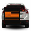 Picture of American US Flag [Pick Color/Size] Vinyl Decal Sticker for Laptop/Car/Truck/Jeep/Window/Bumper (5in x 2.8in, Matte Orange)