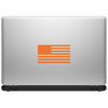 Picture of American US Flag [Pick Color/Size] Vinyl Decal Sticker for Laptop/Car/Truck/Jeep/Window/Bumper (5in x 2.8in, Matte Orange)