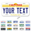 Picture of InkMyPlate Personalized California Old Car License Plate | 12x6 Inch | Select from All 50 States | 3 Sizes | Custom California for Front Car Bumper | Personalized Car Tags | USA Thick .040 Aluminum