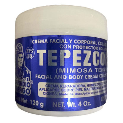 Picture of TEPEZCOHUITE 120 gr. CREAM-COLLAGEN & VITAMIN E / SUNSCREEN SPF-15 (White)