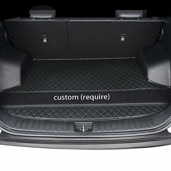 Picture of Muchkey 95% Custom Style car Cargo Mat Trunk Liner Odorless All Weather Cargo Tray Liner Set,Guaranteed Black