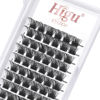 Picture of 72 Pcs Lash Clusters DIY Eyelash Extension C Curl 16mm Wide Stem Cluster Lashes Individual Lashes Cluster Lashes Wisps Reusable Professional Makeup for Self-application (Volume Style C 16mm)