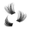 Picture of 72 Pcs Lash Clusters DIY Eyelash Extension C Curl 16mm Wide Stem Cluster Lashes Individual Lashes Cluster Lashes Wisps Reusable Professional Makeup for Self-application (Volume Style C 16mm)