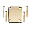 Picture of Musiclily 4 Holes Metal Guitar Neck Plate for Fender Strat Tele Guitar or Bass,Gold