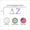 Picture of Pro-Graphx Delta Zeta Greek Sorority Sticker Decal, 2.5 Inches Tall, Neochrome