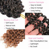 Picture of Passion Twist Hair Brown 24 Inch 8 Packs Passion Twist Crochet Hair For Black Women Water Wave Braiding Hair Curly Long Spring Twist Hair Synthetic Hair Extension (24 Inch (Pack of 8), T30)