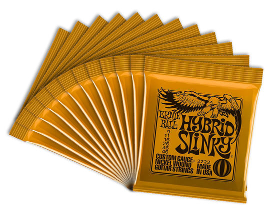 Picture of Ernie Ball 2222-12 Hybrid Slinky Electric Guitar Strings (12 Sets)