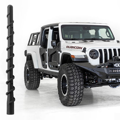 Picture of VOFONO 7 Inch Short Antenna for Jeep Wrangler JK JL JKU JLU Sahara Rubicon Sport Willys Gladiator Mojave JT 2007-2022 Accessories, Car Wash Proof Rubber Antenna Replacement