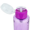 Picture of PANA Liquid Push Down Pump Dispenser Empty Bottle with Flip Top Cap (7 Ounce - 1 Bottle, Purple)