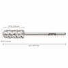 Picture of PANA Smooth Top Small Barrel 3/32" Shank Size - (Silver, 4X Coarse Grit) - Fast remove Acrylic or Hard Gel Nail Drill Bit for Manicure Pedicure Salon Professional or Beginner