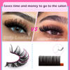 Picture of 14 Pairs False Eyelashes Russian Strip Lashes Natural Look Fake Lashes Wispy Cat Eye Lashes 3D Curl Strip Eye Lashes by Focipeysa