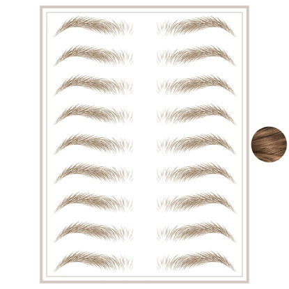 Picture of Brows by Bossy Studio & Co Temporary Eyebrow Tattoos Waterproof Eyebrow Stickers, False Tattoos Hair Like Peel Off Instant Transfer Brows For Women And Men