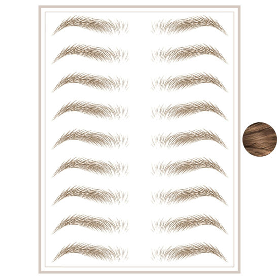 Picture of Brows by Bossy Studio & Co Temporary Eyebrow Tattoos Waterproof Eyebrow Stickers, False Tattoos Hair Like Peel Off Instant Transfer Brows For Women And Men