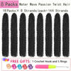 Picture of Passion Twist Hair 30 Inch 8 Packs Long Passion Twist Crochet Hair For Black Women Water Wave Braiding Hair Bohemian Spring Twist Hair Synthetic Hair Extension (30 Inch (Pack of 8), 1B#)