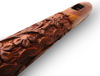 Picture of Mouth Woodwind Instrument Flute Wooden Traditional Hand Carved Flute, Great Sound Indian Musical Instrument Flute Brown Color 13 Inch