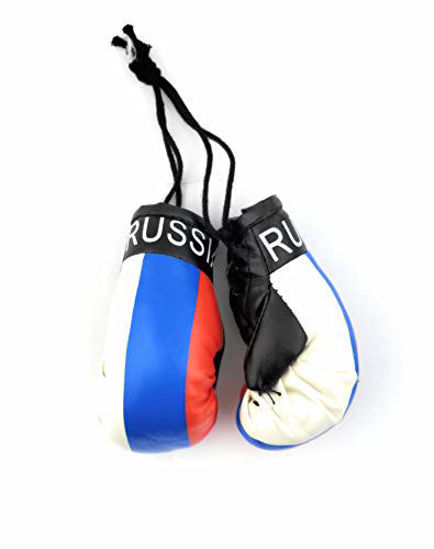 Picture of Red Hat Ent Hanging Car Mirror Mini Boxing Gloves (Russia)