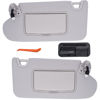 Picture of Driver/Left & Passenger/Right Sun Visor Fit for Nissan Altima 2013 2014 2015 2016 2017 2018 with Light Switch 96401-3TA2A Grey