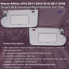 Picture of Driver/Left & Passenger/Right Sun Visor Fit for Nissan Altima 2013 2014 2015 2016 2017 2018 with Light Switch 96401-3TA2A Grey