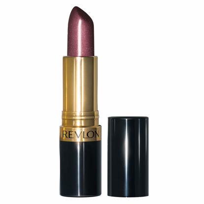 Picture of Revlon Super Lustrous Lipstick, High Impact Lipcolor with Moisturizing Creamy Formula, Infused with Vitamin E and Avocado Oil in Plum / Berry Pearl, Plumalicious (465)