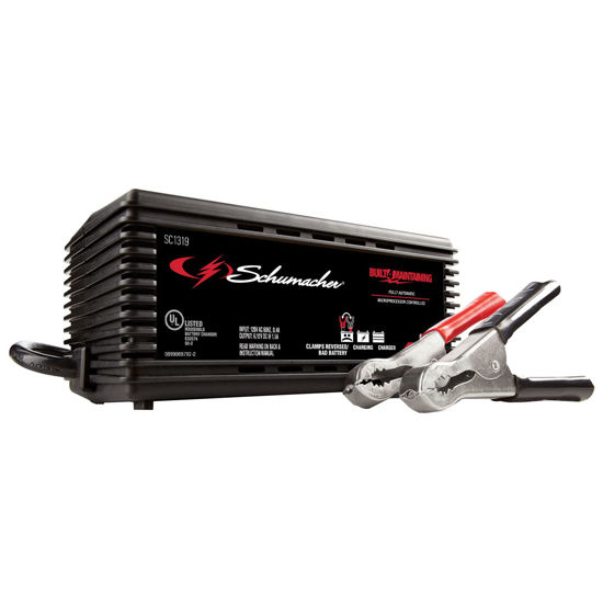 Picture of Schumacher SC1319 Fully Automatic Battery Maintainer- 1.5 Amp, 6/12- for Car, Power Sport or Marine Batteries