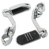 Picture of XFMT 32mm 1.25" Chrome Long Angled Highway Engine Guard Foot Peg Universal Fit For Streamliner Style Motorcycle