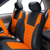 Picture of FH Group Automotive Car Seat Covers Full Set Premium 3D Air Mesh Orange and Black Seat Covers, Airbag Compatible and Split Bench Cover Universal Fit Interior Accessories for Cars Trucks and SUVs