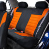 Picture of FH Group Automotive Car Seat Covers Full Set Premium 3D Air Mesh Orange and Black Seat Covers, Airbag Compatible and Split Bench Cover Universal Fit Interior Accessories for Cars Trucks and SUVs