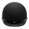 Picture of VCAN Cruiser Solid Flat Black Half Face Motorcycle Helmet (X-Large)