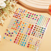 Picture of 9 Sheets Eye Body Face Gems Jewels Rhinestone Stickers Self Adhesive Crystal Rainbow Makeup Diamonds Face Stick Gems for Women Festival Accessory and Nail Art Decorations (Fresh Style)