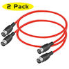 Picture of FORE 1.6 Feet 2-Pack Male to Male 5-Pin DIN MIDI Cable Compatible with MIDI Keyboard/Synthesizer/Guitar Multi Effects/Audio Interface/Audio Mixer/Auido Amplifier/External Sound Card/Red