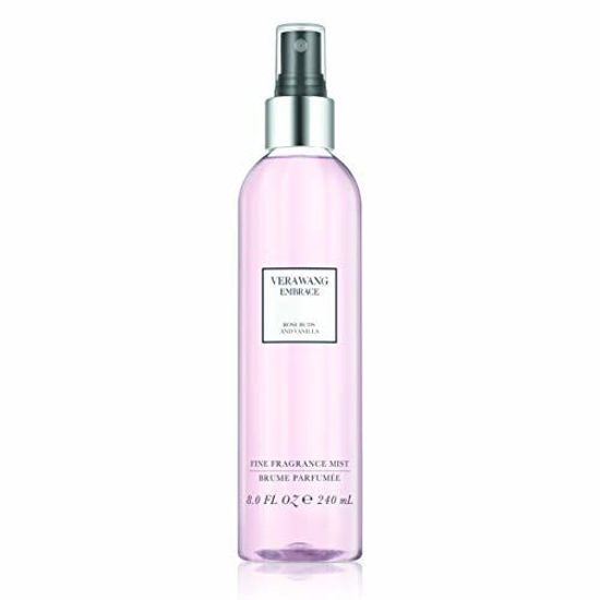 Vera Wang Embrace Body Mist for Women Rose Buds and Vanilla Scent 8 Fl Oz Body Mist Spray Romantic Floral and Warm Fragrance