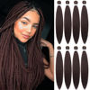 Picture of Braiding Hair Extension Crochet Braids For Women 30 Inch 8 Pack Professional Synthetic Braid hair Soft Yaki Texture , Itch Free , Hot Water Setting (30 Inch,99J#)