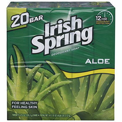 Picture of Irish Spring Deodorant Soap (6 Bars, 3.75oz Each Bar, Aloe)