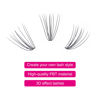 Picture of DIY Eyelash Extension 10D 20D 30D 40D Cluster Lashes Mixed Tray Natural Long Mink Individual Lashes Reusable False Eyelashes Extension (10D-0.07-D, 8-15mm)