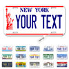 Picture of InkMyPlate Personalized New York Statue Car License Plate | 12x6 Inch | Select from All 50 States | 3 Sizes | Custom Plate for Front Car Bumper | Personalized Car Tags | USA Thick .040 Aluminum