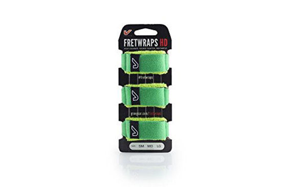 Picture of Gruv Gear FretWraps HD 3-Pack "Leaf" Guitar String Muters, Green, Small