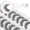 Picture of Onlyall Lashes Natural Look False Eyelashes Volume Lashes Mink Soft Eye Lashes Fluffy False Lashes 13MM A12