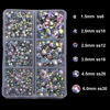 Picture of 4000pcs Hot Fix Round Crystals Gems Glass Stones Hotfix Flat Back Rhinestones (Crystal AB)