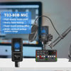 Picture of Podcast Equipment Bundle Aluminum Alloy Panel with 48V Condenser Microphone ALL-IN-ONE Audio Interface with Sound DJ Mixer [DIY Sound Effect] for Live Streaming/Recording/Gaming, Phone/PC/Laptop