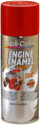 Picture of Dupli-Color DE1605-6 PK (EDE160507-6 PK) Ford Red Engine Enamel with Ceramic - 12 oz. Aerosol, (Case of 6)