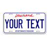 Picture of InkMyPlate Personalized Louisiana Car License Plate | 12x6 Inch | Select from All 50 States | 3 Sizes | Custom Plate for Front Car Bumper | Personalized Car Tags | USA Thick .040 Aluminum