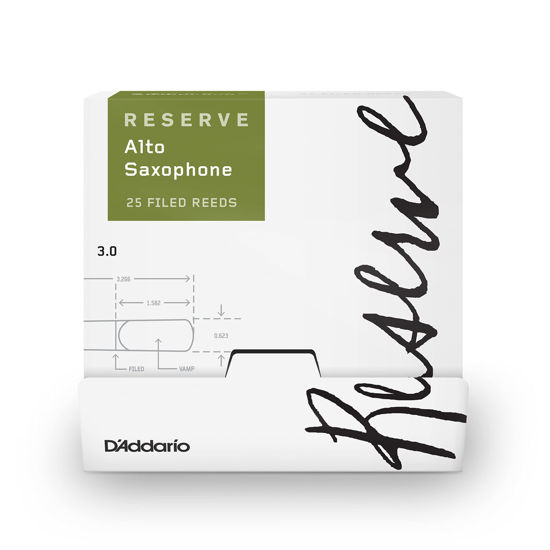 Picture of D'Addario Reserve Alto Saxophone Reeds, Strength 3.0, 25-box