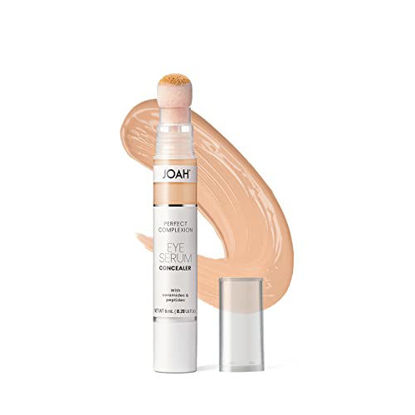 Picture of JOAH Perfect Complexion Eye Serum Concealer, Hydrating Under Eye Makeup and Skincare for Dark Circles and Puffiness, Fair Light Cool